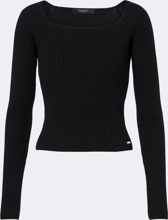 Gucci Ribbed-knit wool and cashmere sweater