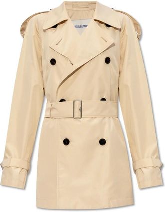 Burberry Zijden Trenchcoat - Dames - Trenchcoats - Beige - 3XS - Jassen
