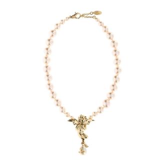 Vivienne Westwood Collana con Perle Grandi Putti - - Accessories - Donna - Beige - ONE SIZE