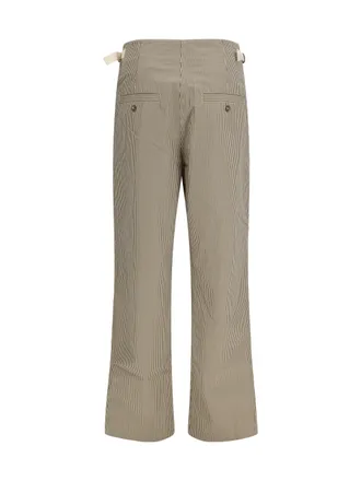 Isabel Marant Womens Ceryne Pants Beige-Khaki Cotton Beige/khaki Trousers