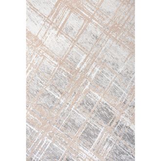 Jonathan Y Designs Slant Modern Abstract Area Rug in Beige/gray at Nordstrom, Size 4Ft 0In X 6Ft 0In