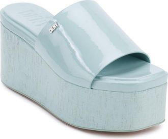 DKNY Adalira Platform Slide Sandal in Sage at Nordstrom, Size 10