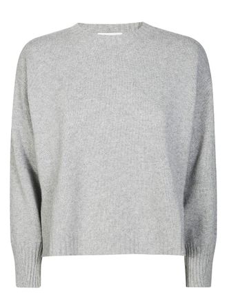 KANGRA Boxy Crew Neck Sweater With Ribbed Accents