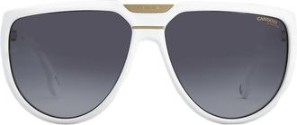 Carrera Grey Shaded Browline Unisex Sunglasses FLAGLAB 13 0VK6/9O 62