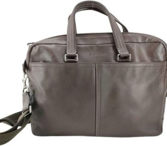Coach Legacy Dark Brown Leather Briefcase (Pre-Owned)