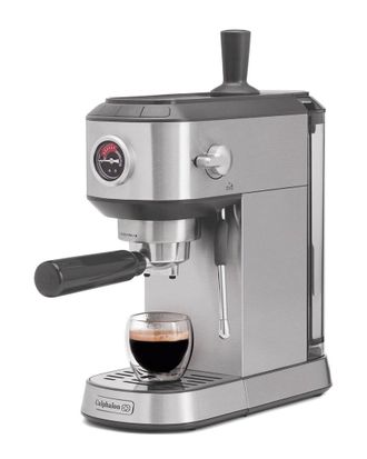 Calphalon Miniatura Espresso Machine With Milk Frother & Pressure Gauge