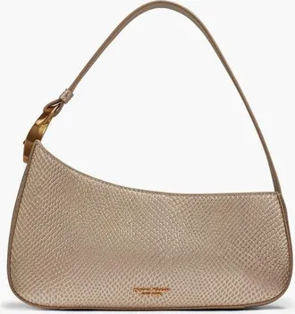 DKNY Jersey Snake Shoulder in Metallic Bone at Nordstrom