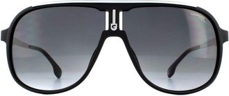 Carrera Aviator Mens Matte Black Dark Grey Gradient Sunglasses Metal - One Size