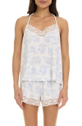 Flora Nikrooz Eloise Floral Short Pajamas in Light Blue at Nordstrom, Size X-Small