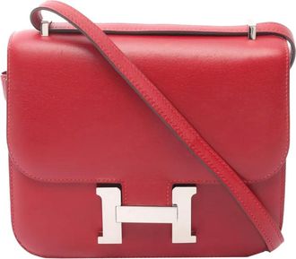 Hermès 2017 Mini Epsom Constance III 18 shoulder bag - Rosso