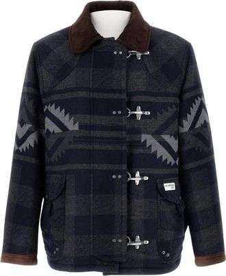 Fay Blouson Jacket - Heren - Zomerjassen - Blauw - S - Wol - Jassen