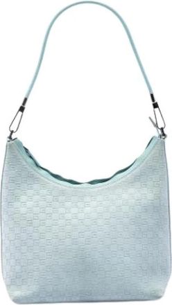 Gucci Pre-owned Suede Shoulder Bag - Dames - Vintage Schoudertas - Blauw - ONE Size - Leer - Vintage