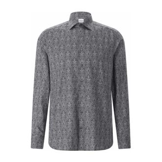 Stenstr&ouml;ms Casual Shirts - Heren - Casual Overhemden - Grijs - M - Katoen - Overhemden
