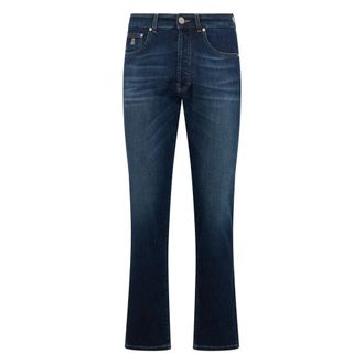 Moorer Boot-cut Jeans, female, Blue, Size: W31 Silone Five-Pocket Jeans
