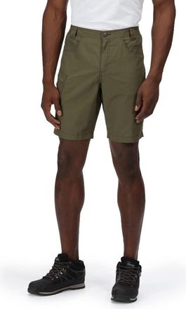 Regatta Mens Delgado Shorts, Dark Khaki, 30W Regular