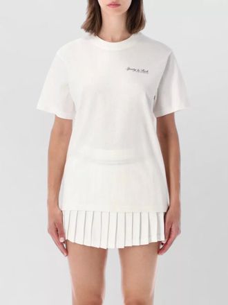 Sporty & Rich logo skirt short sleeves crew neck