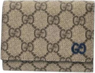 Gucci Pre-owned Wallets, female, Beige, Size: ONE SIZE Pre-owned Wallet (tri-fold)
