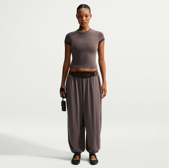 Nike Womens SKIMS Stretch Knit Pants in Brown | IU2214-241