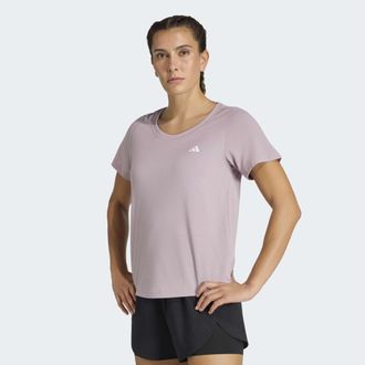 adidas T-Shirt ADIDAS PERFORMANCE WE MIN SCP TEE, Damen, Gr. XXL, preloved fig, Obermaterial: 70% Polyester, 30% Viskose, Shirts T-Shirt