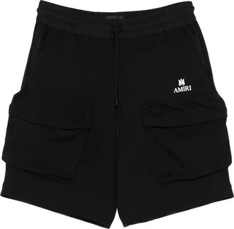 Amiri Shorts met grafische print en trekkoord - Zwart