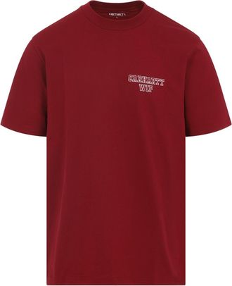 Carhartt Work in Progress Bordeaux Alumni Cotton T-Shirt-Uomo