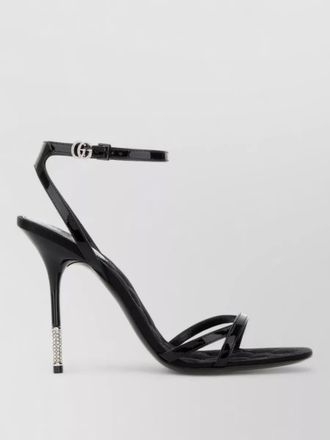 Gucci leather sandals open toe ankle strap
