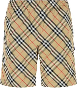 Burberry SEB CHK Zwempak - Heren - Strandmode - Beige - M - Badmode