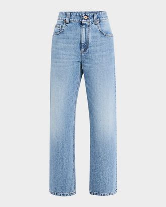 Brunello Cucinelli High-Rise Straight Jeans