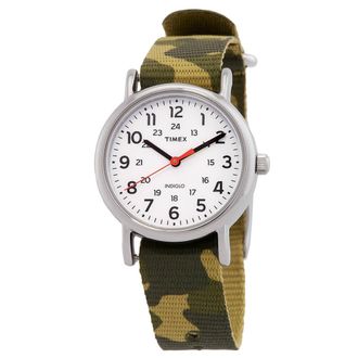 Timex Weekender Quartz White Dial Ladies Watch TW2V61500