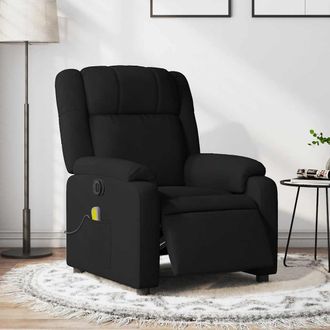 vidaXL Vidaxl - Sill&oacute;n Reclinable De Masaje El&eacute;ctrico Tela Negro