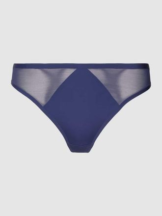 s.Oliver Red Label String in unifarbenem Design Modell Louise in Marine, Gr&ouml;&szlig;e 32-34