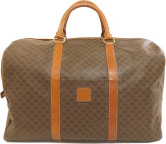 Celine Brown Pvc Boston Bag (Pre-Owned)