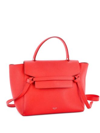 Celine Belt Bag Textured Leather Micro satchel - Rood