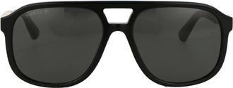 Gucci Zonnebril Gg1188S - unisex - Accessoires - Zwart - Maat: 58 MM