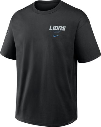 Nike Detroit Lions Rivalries Collection Max90 Nike Mens NFL T-Shirt in Black | 04T600A9J-UWP
