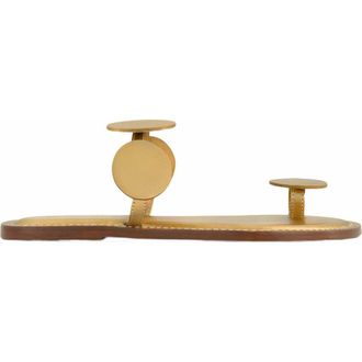 Bernardo New Moon Toe Loop Sandal in Gold at Nordstrom, Size 9.5