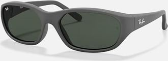 Ray-Ban Mens Daddy-O Rb2016 W2578 Sunglasses In Matte Rubber Black/green