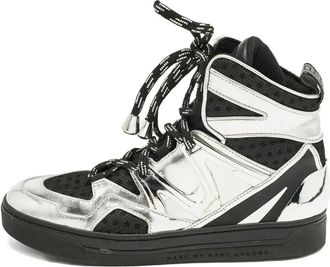 Marc Jacobs Sneakers alte in pelle - Argento