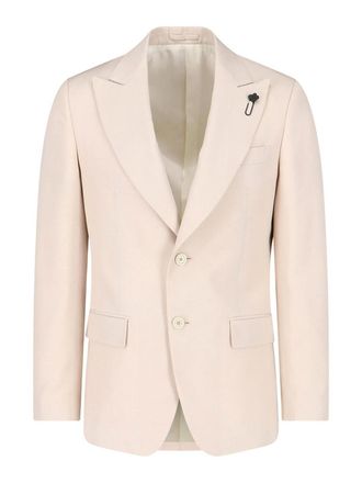 Lardini Single-breasted viscose blazer