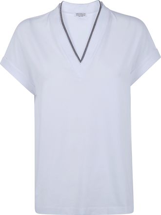 Brunello Cucinelli V Neck T-Shirt