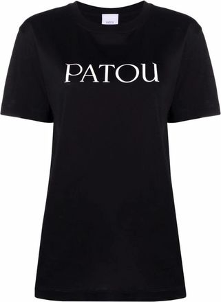 Patou Dames T-shirts & Polos in zwart - Dames - T-shirts - Zwart - M - Katoen - Tops
