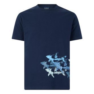 Paul & Shark Hombre, Camisetas, Azul, Talla: M