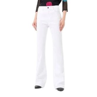 Emporio Armani Slim-fit witte jeans - Dames - Slim Fit Broeken - Wit - W26 - Broeken