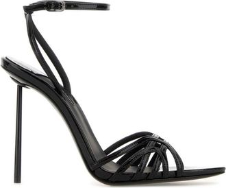Le Silla Black Leather Heels
