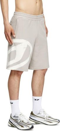 Diesel P-Crow-Bleach Sweat Shorts in Ash/Grey at Nordstrom, Size Xx-Large