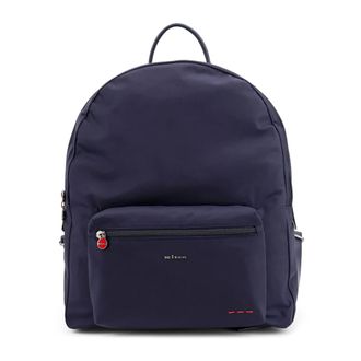 Kiton Backpacks, male, Blue, ONE SIZE, Technical Fabric Backpack