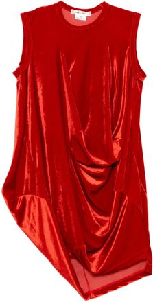 Comme Des Gar&ccedil;ons Abito corto drappeggiato - Rosso