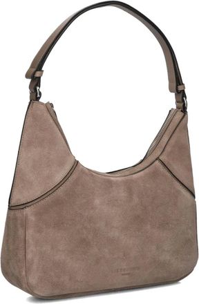 Liebeskind Liebeskind Berlin, Tassen, Dames, Bruin, ONE Size, Wol, Zwarte Schoudertas voor Stijlvolle Vrouwen