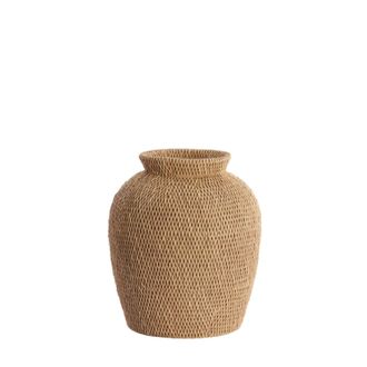 Light & Living Vaso Decorativo Vedella Claro Marr&oacute;n - &Oslash;26x28 Cm