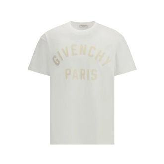 Givenchy T-Shirts, male, White, Size: XL Logo T-Shirt
